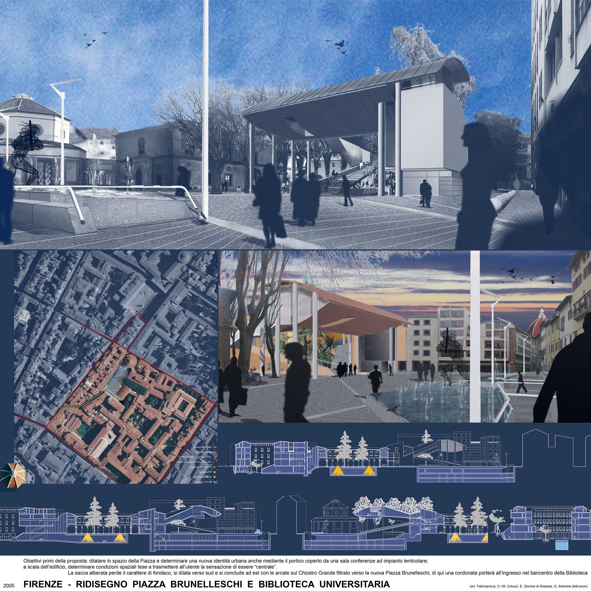 RICIVILIZZARE L’URBANO /  luoghi e spazi pubblici – Firenze – Ridisegno Piazza Brunelleschi e Biblioteca universitaria