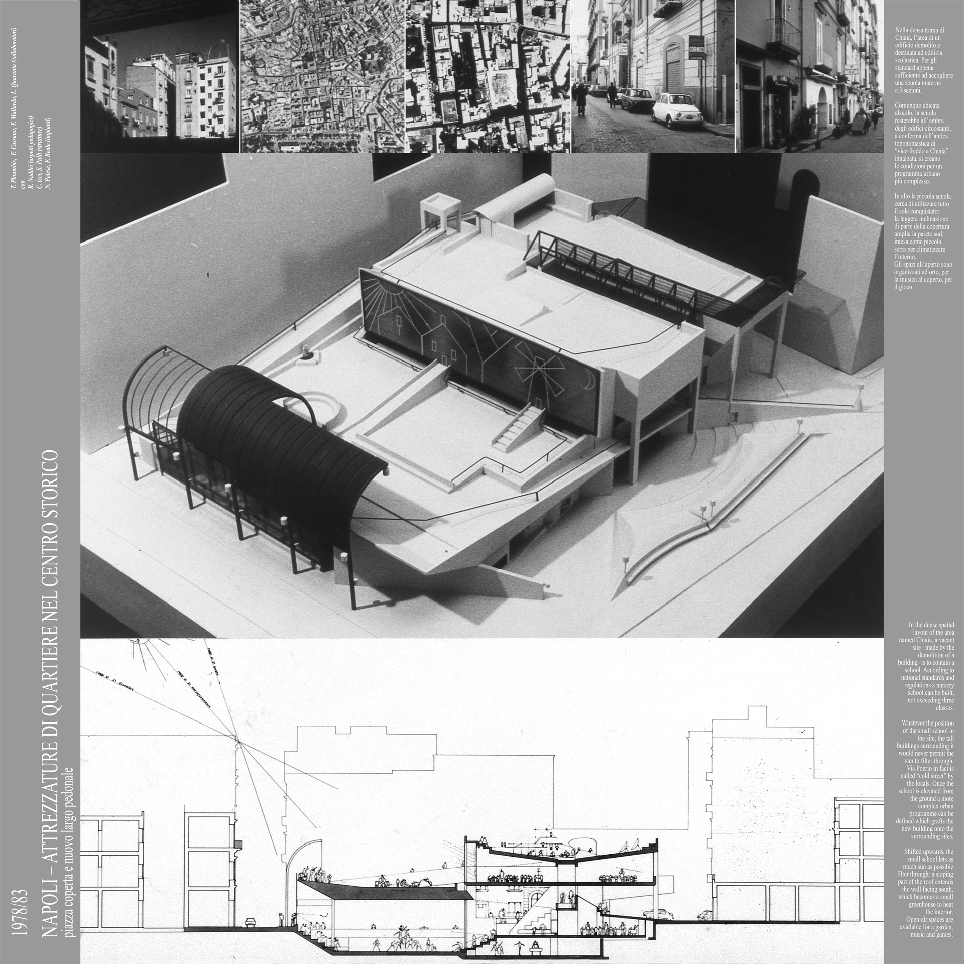 AMBIGUITA’ DELLA FORMA / architettura e dimensione urbana – Napoli – Scuola materna ed attrezzature nel centro storico