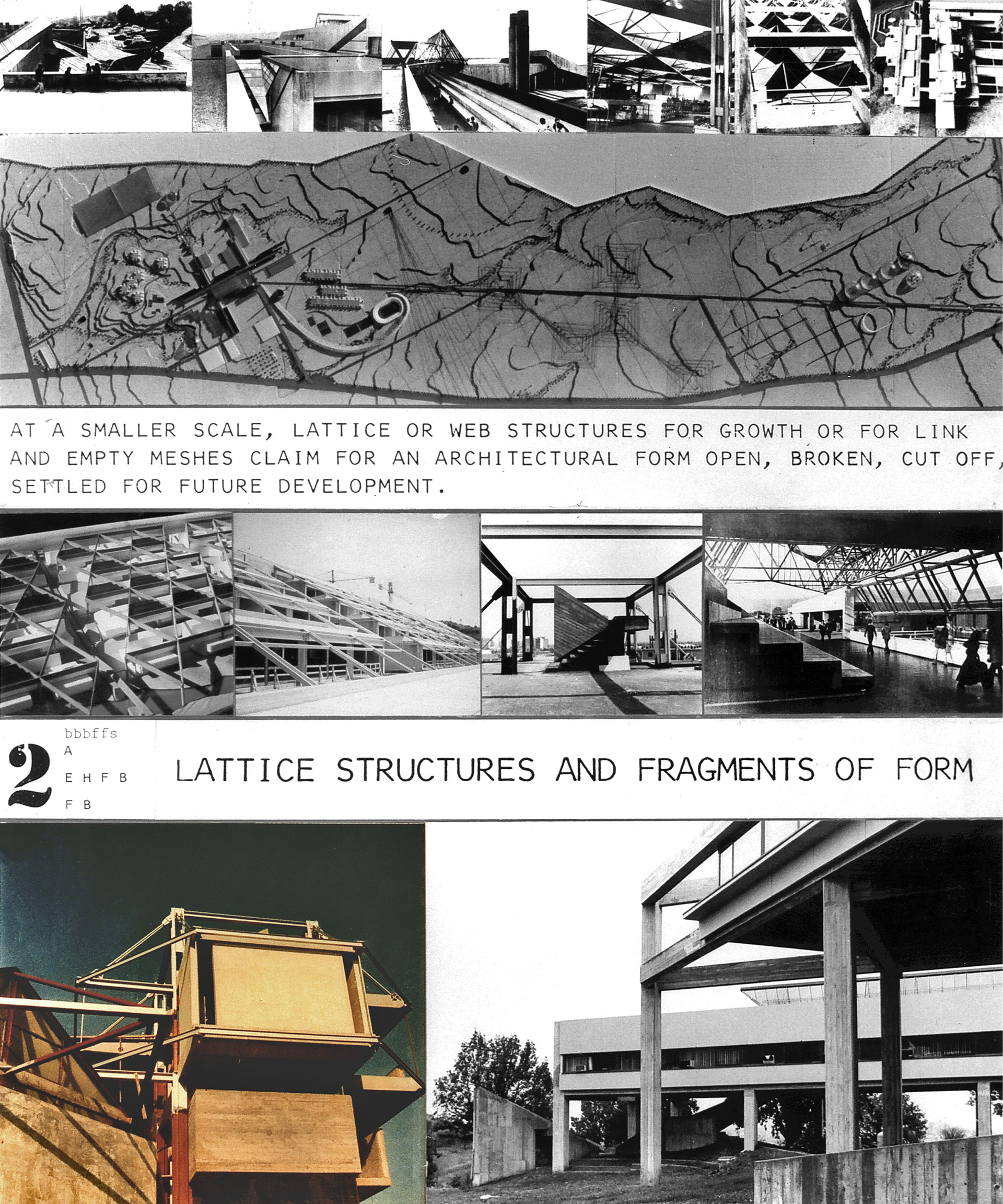 Mostra “Image and works: open proposal for Architects”, Centro de Arte y Comunicaciòn – CAYC – Lattice structures and fragments of form